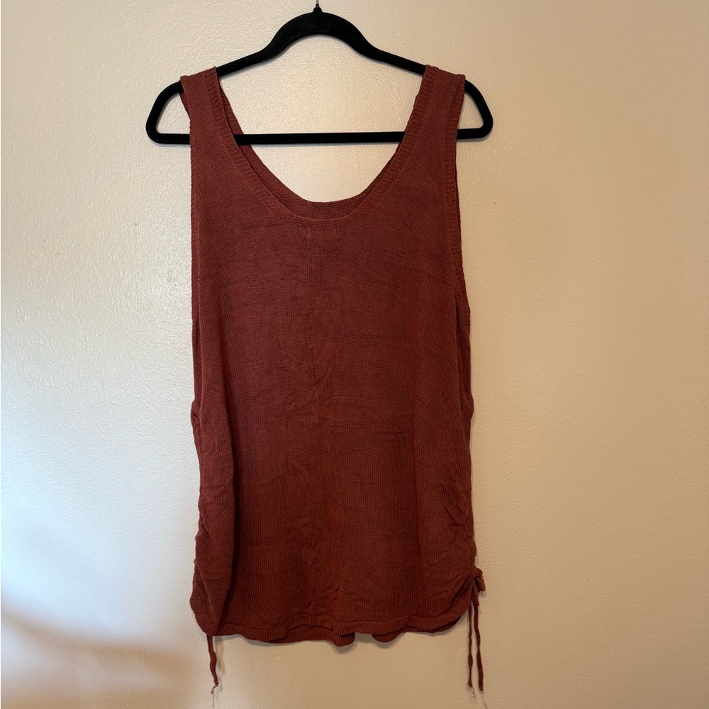 Rust Sleeveless Women's swim suit cover up